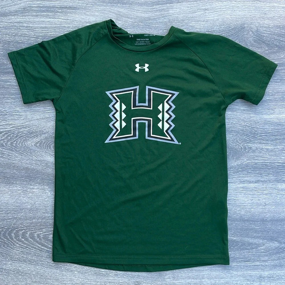 Under Armour Tech Tee, Hawaii University, green - Picture 1 of 4